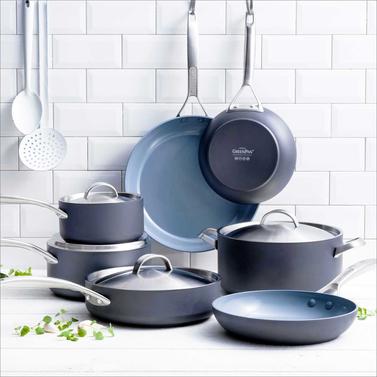 GreenPan Valencia Pro 11 Piece Ceramic Nonstick Cookware Set