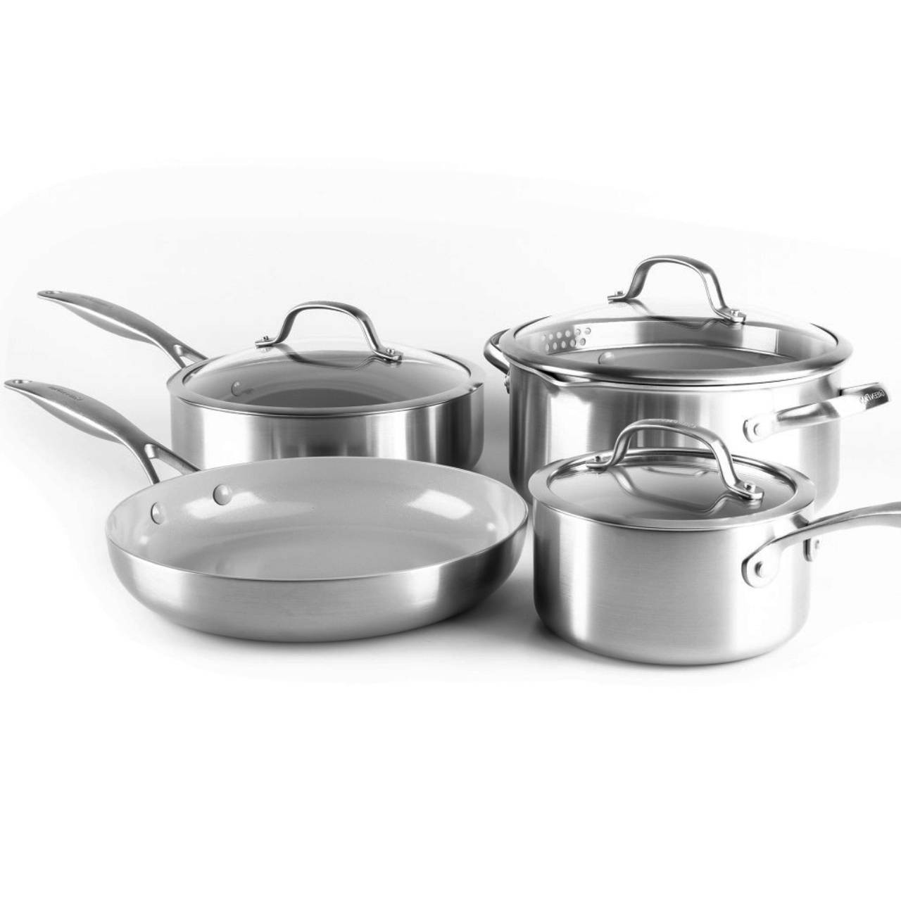 GreenPan Venice Pro 7-Piece Set, Stainless Steel with Thermalon Minerals on  Food52