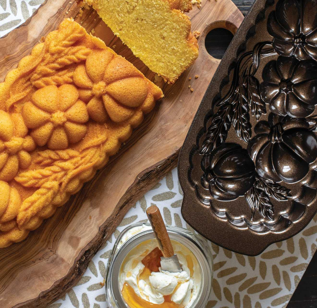 Nordic Ware Wheat & Pumpkin Loaf Pan