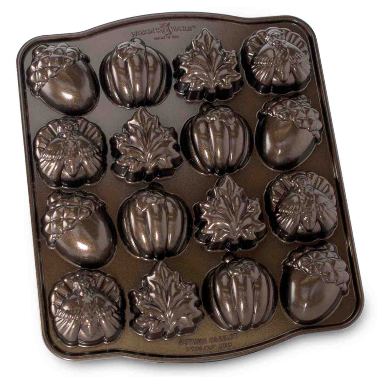 Nordic Ware Autumn Cakelet Pan Bronze | Because You Cook