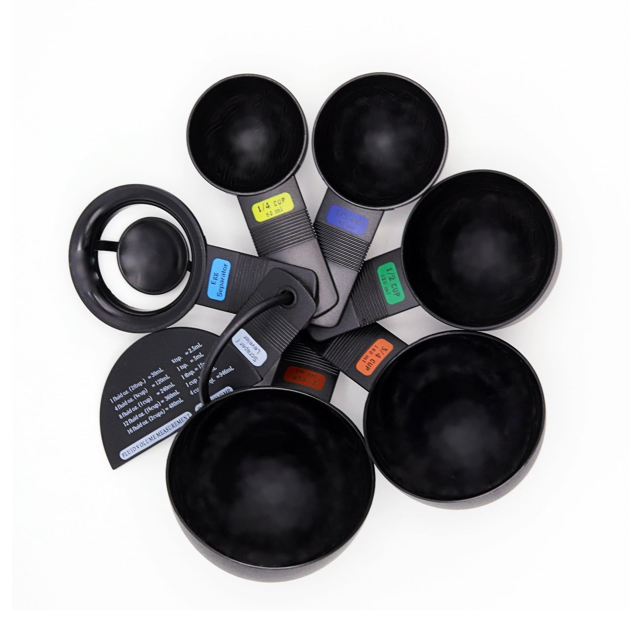 Black Measuring Cups - 4 PC Set