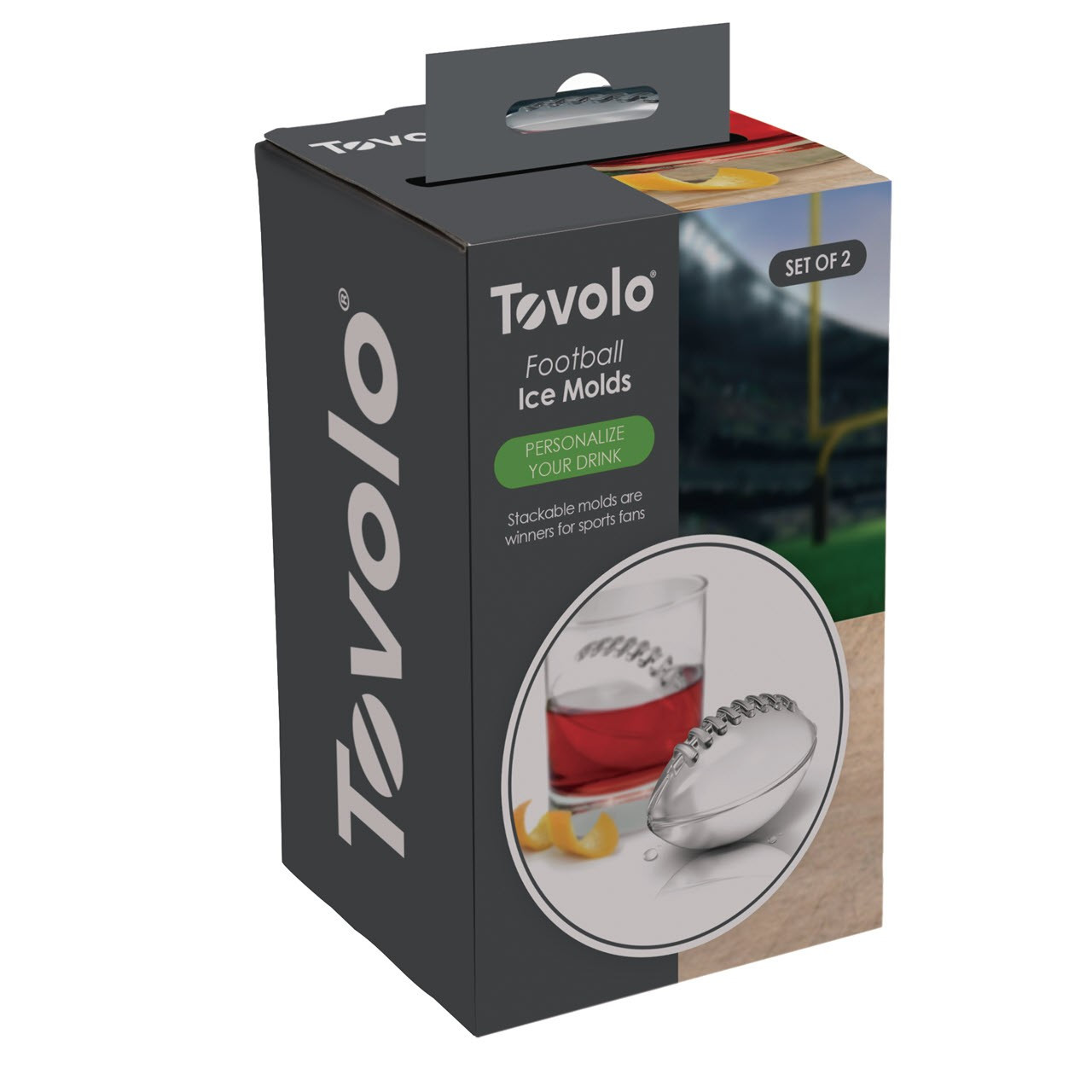 Tovolo 2 pc. Leak-Free Football Ice Mold Set, Grey - Yahoo Shopping