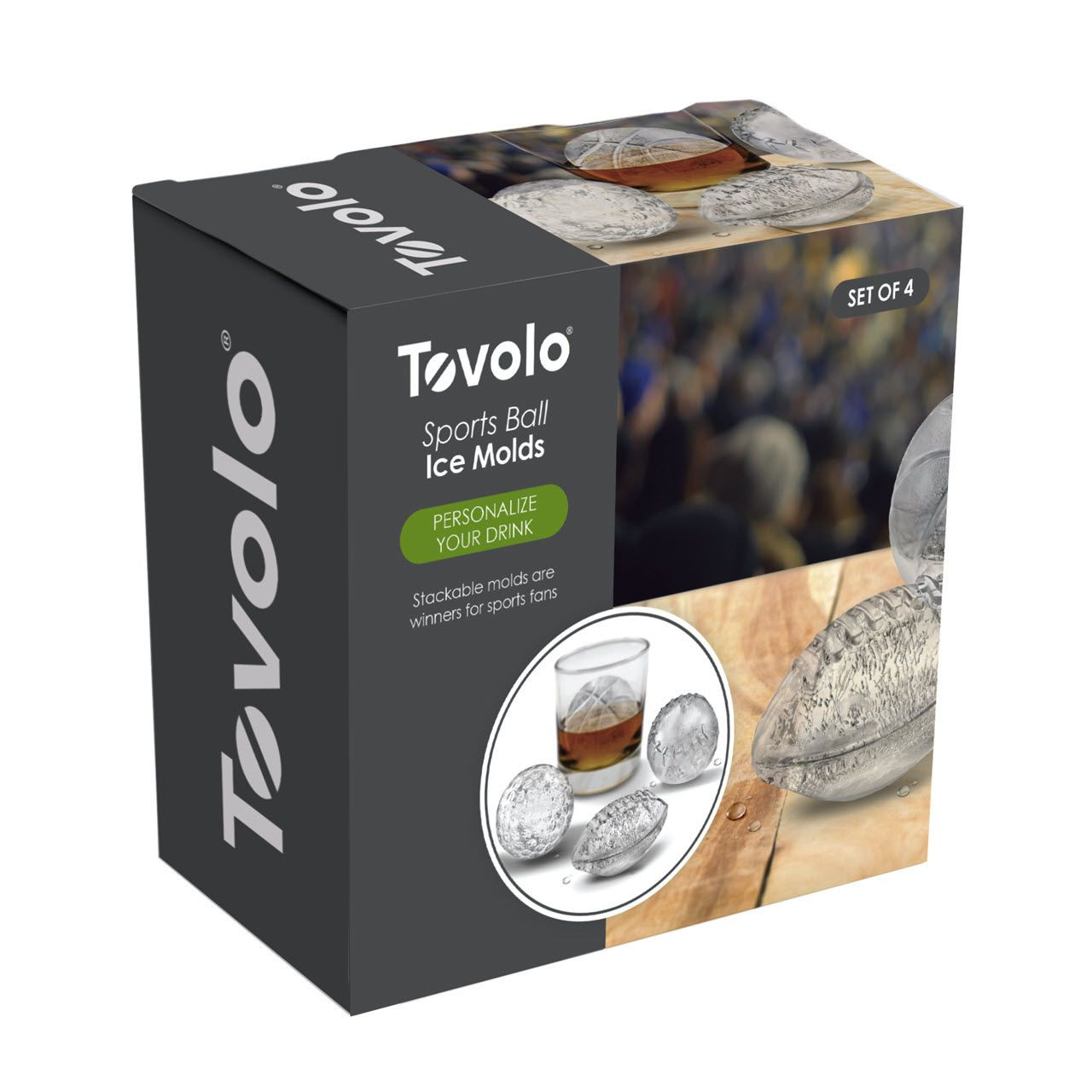 Tovolo Tennis Ball Ice Molds - Set of 2