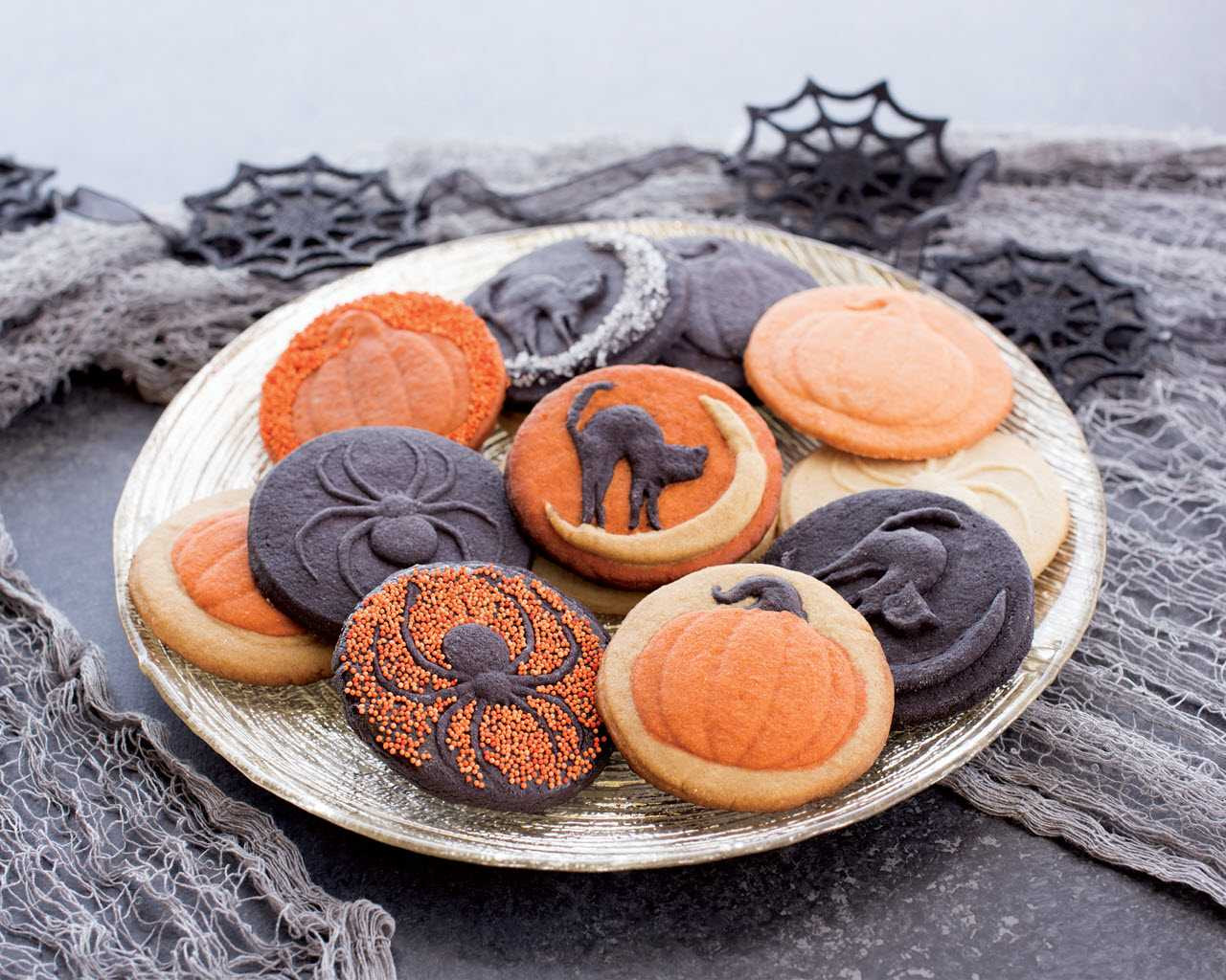 Spooky Chocolate Stamped Cookies - Nordic Ware