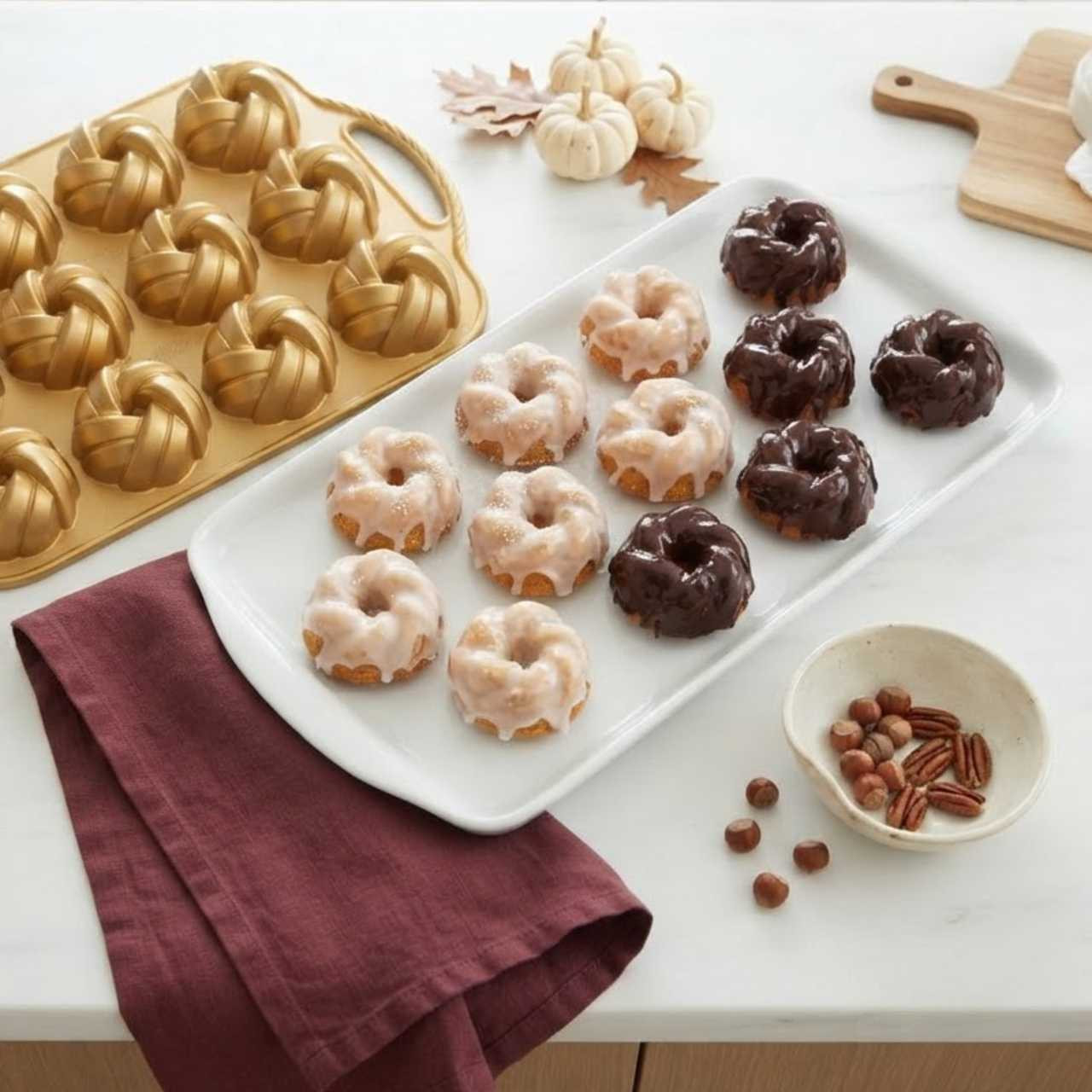 Nordic Ware 75th Anniversary Braided Mini Bundt Pan | BYC