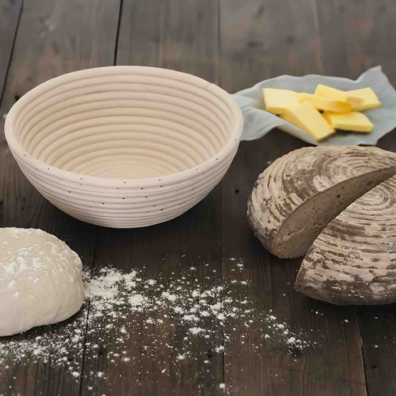 Eddingtons 8 Inch Round Banneton Basket | Because You Cook