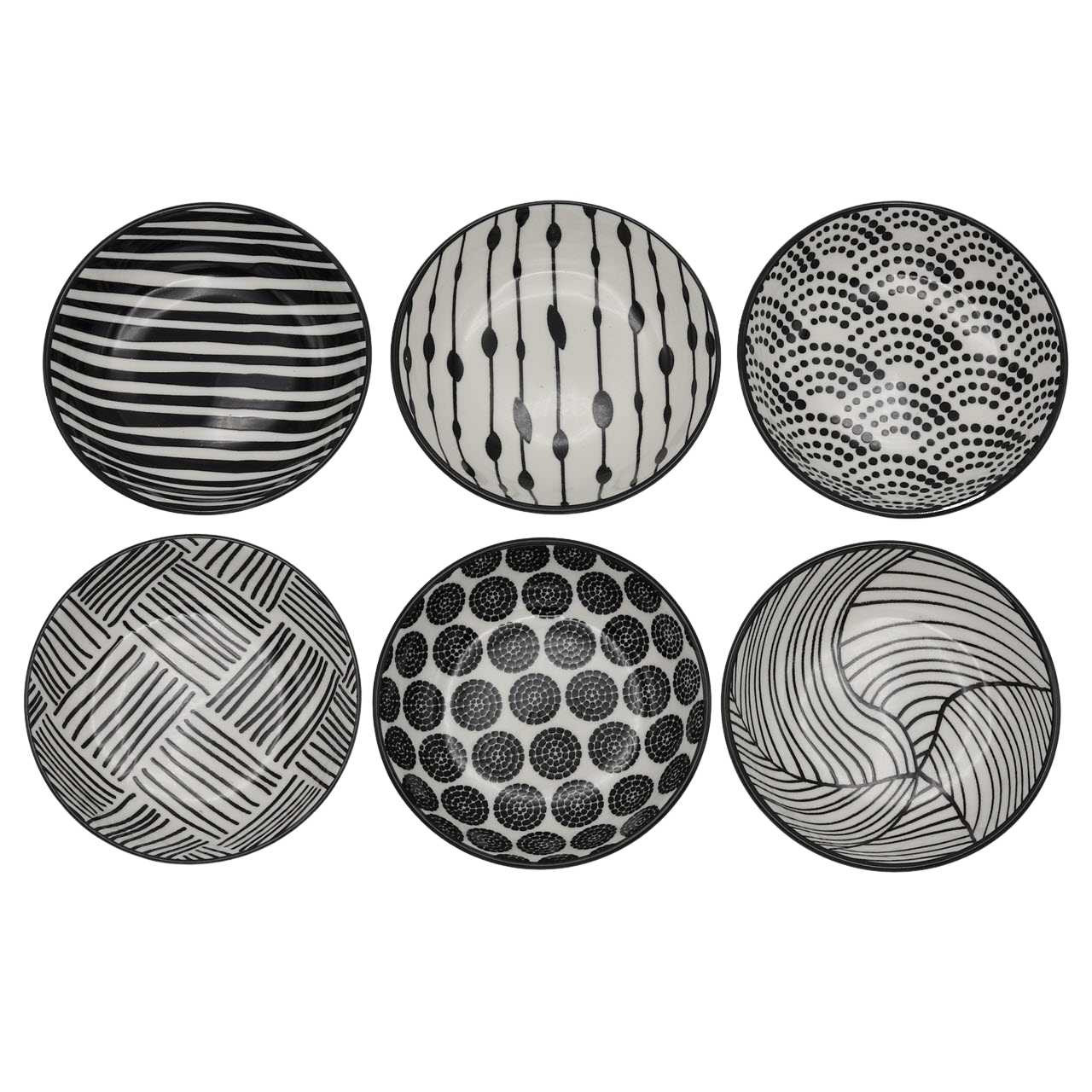 Now Designs Mix & Prep Square Porcelain Pinch Bowl Set of 4