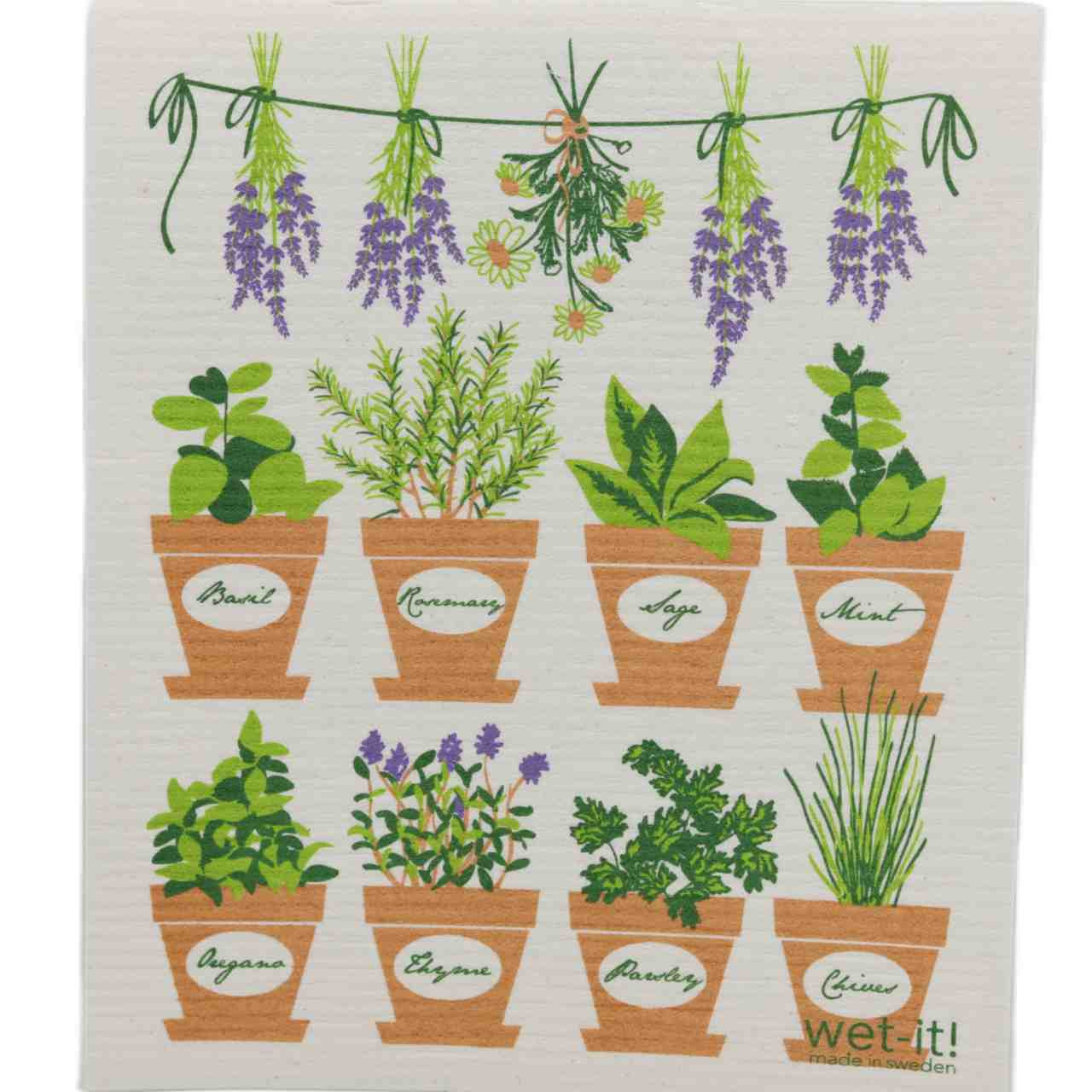 Herb Garden Big Swedish Cloth