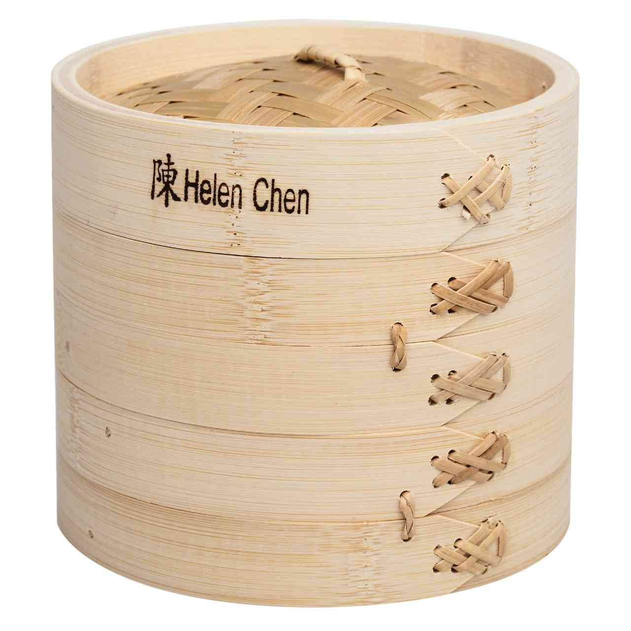 Helen's Asian Kitchen 6" Bamboo Steamer - Thumbnail 2