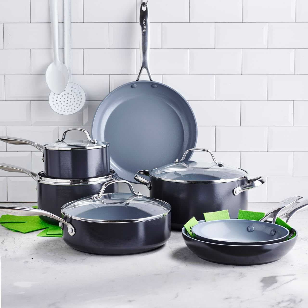 GreenPan Valencia Pro 11 Piece Cookware Set BecauseYouCook
