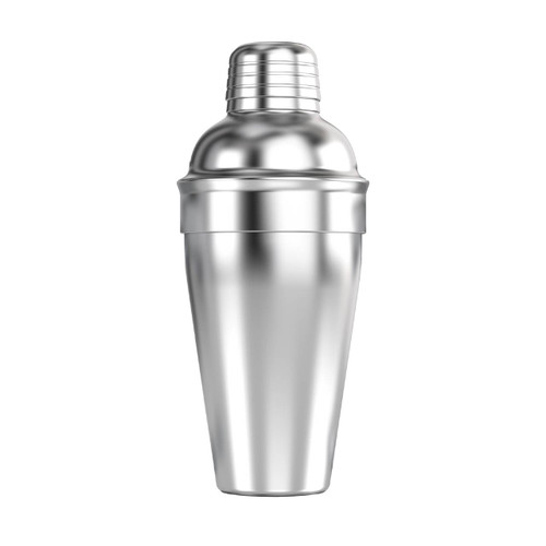 The HIC Kitchen stainless steel cocktail shaker.