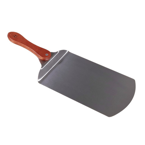 Outset Stainless Steel Pizza Peel with rosewood handle on a white background alternate view