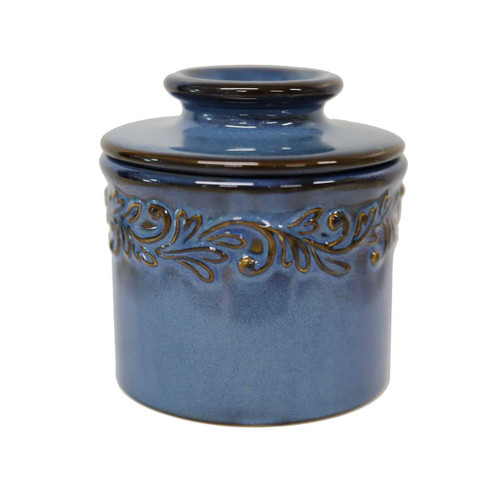 The Antique Butter Bell Crock in Blue Denim