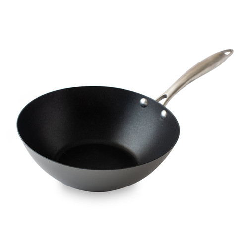 Heritage Steel 13.5 Shallow Wok with Lid