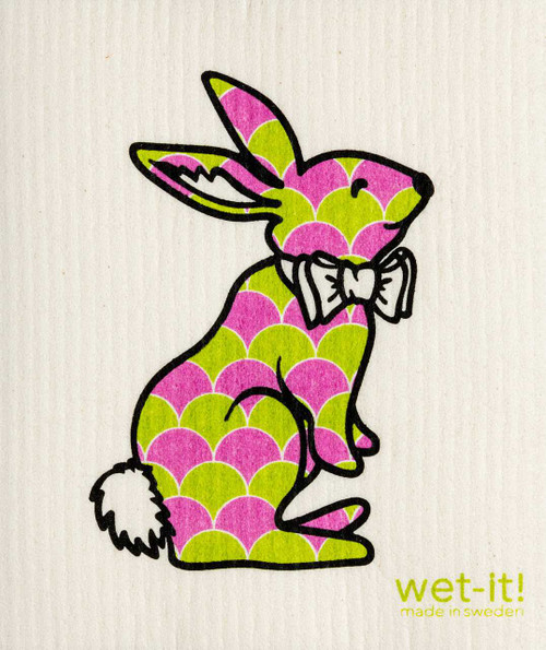Wet-It! Happy Bunny Swedish Cloth