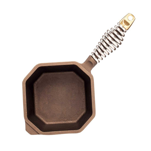 An overhead view of the inside of the FINEX 1 Quart Cast Iron Sauce Pot