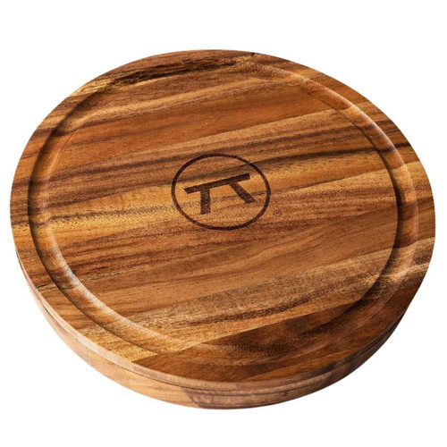 The Outset 3-in-1 Acacia Wood Salt Rimmer with Lid closed