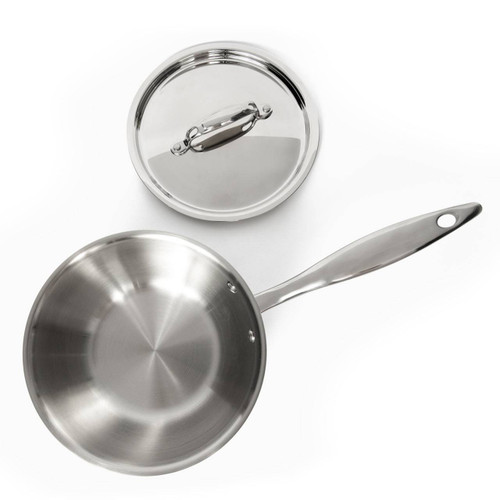8 Qt. Stainless Steel Family Saute Pan with Lid, Heritage Steel