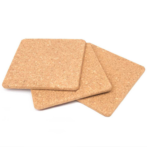 The Fox Run Square Cork Trivets Set