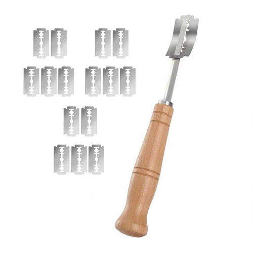 The Fox Run Stainless Steel Bread Lame with 15 blades