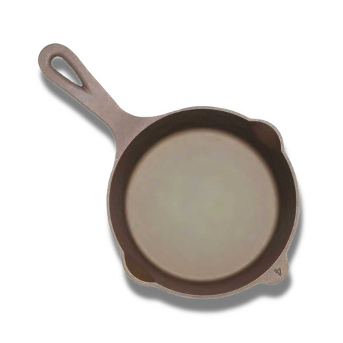 An overhead view of the Lancaster No. 4 Cast Iron Skillet