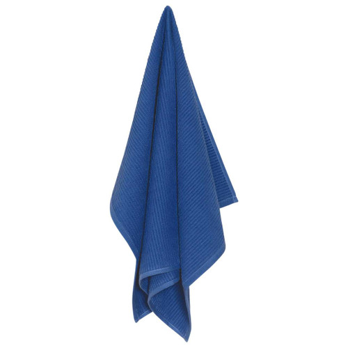 A Now Designs Ripple Royal Blue Dish Towel