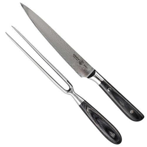 The Messermeister Avanta Damascus Carving Set