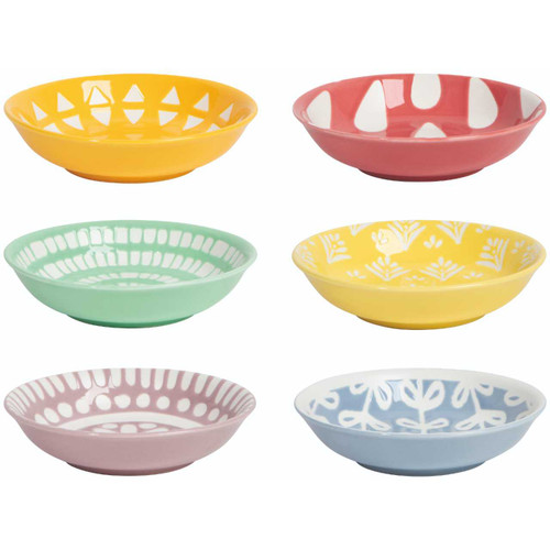 The Now Designs Dewdrop Pinch Bowls Set of 6