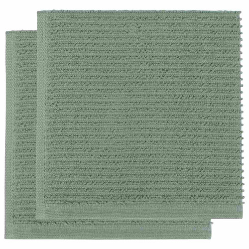 The Now Designs Ripple Elm Green Dish Cloths - Set of 2