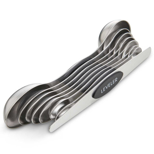 The Mrs. Anderson's Baking Magnetic Measuring Spoons Set is attached for storage.
