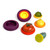 Food Huggers filled with fruits and veggies and nested