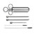 Outset stainless steel marinade injector 6-piece set on a white background