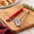The Fox Run Instant Read Thermometer on a wood cutting board.