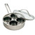 The RSVP Endurance Stainless Steel Egg Poacher Set with its lid off