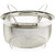 The RSVP Endurance Stainless Steel Mesh Basket with the Folding Handles up