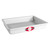 The 9x13x2 Fat Daddio's Anodized Aluminum Sheet Cake Pan with Solid Bottom with a white background