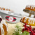 The Fat Daddio's cake ring mold pan with cakes and holiday themed decorations