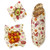 Bees Wrap Plant Based Assorted sizes 3 pack Meadow Magic print wrapping food with a white background