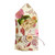 A Bees Wrap Plant-Based Sandwich Wrap Meadow Magic print wrapping a sandwich