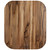 An alternate view of the Madeira Teak Edge Grain Cutting Board Packaged showing the grain