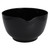 An alternate view of a black 3L Rosti Margrethe Mixing Bowl on a white background