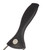 A closeup view of the handle of the PL8 Stainless Steel Fine Grater