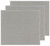 Three Bar Mop Kitchen Towels in London Gray laying flat on a white background