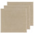 Three bar mop kitchen towels in Sandstone laying flat on a white background