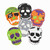 Decorated cookies made with the Tovolo Skull Cookie Cutters Set