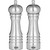 The Trudeau 8 Inch Professional Stainless Steel Salt Mill and Pepper Mill Set.