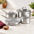 The GreenPan Venice Pro 7 Piece Cookware Set sits on a kitchen counter.