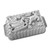 The exterior of the Nordic Ware Santa's Sleigh Loaf Pan.