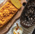 Loaf cake made with the Nordic Ware Wheat & Pumpkin Loaf Pan on a cutting board with the pan