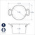 Diagram of Nordic Ware Non-Stick Cast Aluminum 8 Quart Stock Pot